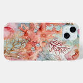 Koraal onder zee rode toon Case-Mate iPhone case (Achterkant (horizontaal))