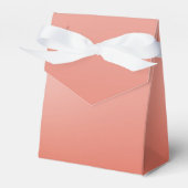 Koraal Peach Dipped Chique Elegant Custom Party Fa Bedankdoosjes (Voorkant Zijde)
