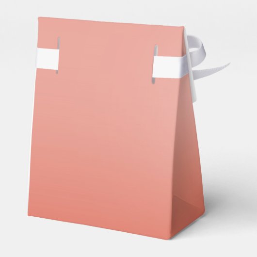 Koraal Peach Dipped Chique Elegant Custom Party Fa Bedankdoosjes (Achterkant)