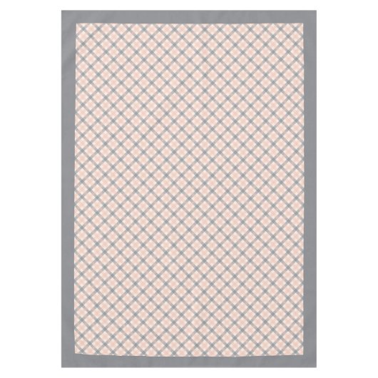 Koraal perzik controleren tafelkleed in moderne pl (Voorkant)