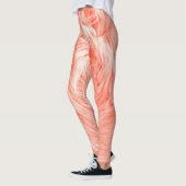 Koraal pluizig bont: 2019 trend. leggings (Links)