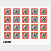Koraal QR CODE Sticker (Vel)