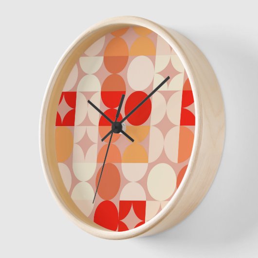 Koraal rood Oranje Blush roze retroArt Patroon (Hoek)