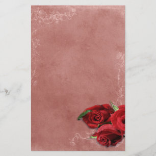  koraal Roos bruiloft Briefpapier