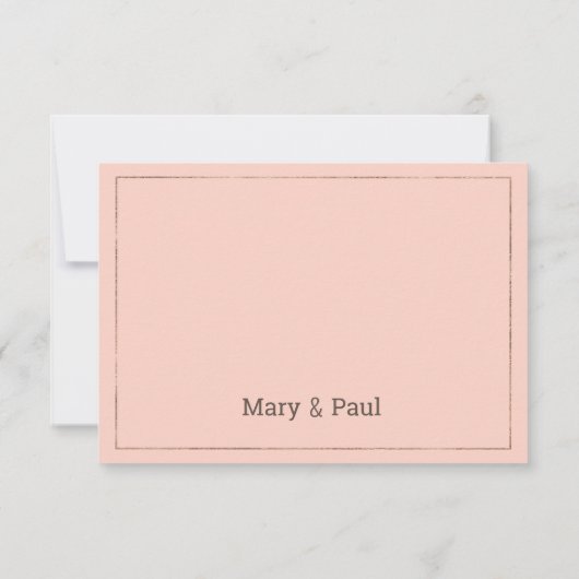 Koraal roos gouden gradiënt glitter Save The Date (Achterkant)