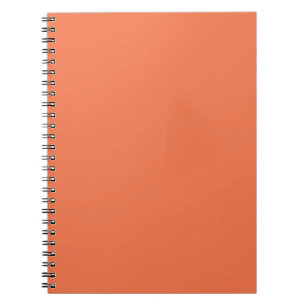 Koraal Roos Oranje Solid Color Print Notitieboek