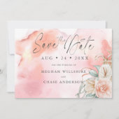 Koraal Roos Waterverf Floral (Voorkant)