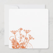 Koraal Roos Wilde bloemen Weddenschappen Kaart (Achterkant)
