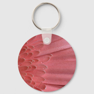  koraal roze Gerbera Daisy Sleutelhanger