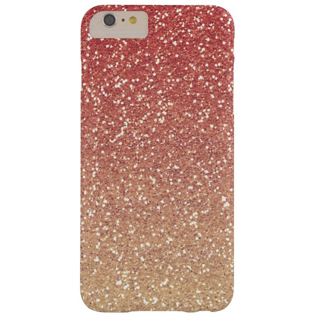 Koraal Roze Goud Faux Glitter Case-Mate iPhone Case (Achterkant)