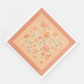 Koraal roze gouden mix en match servet (Hoek)