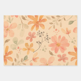 Koraal-roze Gouden Stevige kleur Inpakpapier Vel