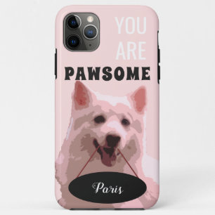 Koraal Roze Japans Spitz iPhone 11 Pro Max Hoesje