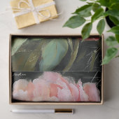 Koraal Roze Pioenbloem Decoupage Tissuepapier (Geschenk)