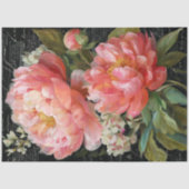 Koraal Roze Pioenbloem Decoupage Tissuepapier (Voorkant)