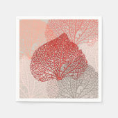 Koraal schaduw servet (Voorkant)