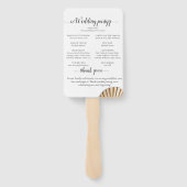 Koraal & Seashell strand bruiloft Handwaaier (Achterkant)