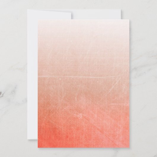 Koraal Starfish strand bruiloft uitnodigingen (Achterkant)