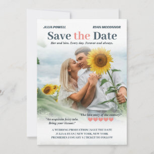 Koraal & Storm Romcom Poster Foto Sla de datum op Save The Date