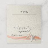 Koraal Strand Zeesterren en lint (Buitenkant ongevouwen)