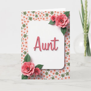 Koraal Tantes Bloemendag Kaart