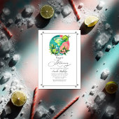 Koraal, Turquoise en Limoen Margs & Huwelijksbruid Kaart