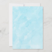 Koraal Turquoise Verf Bloemen Bruidsmeisjes Lunche Kaart (Achterkant)