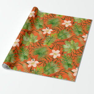 Koraal van de Tuin van Nalani het Hawaiiaanse Cadeaupapier