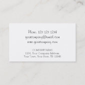 Koraal visitekaartje van Gingham stripe (Achterkant)