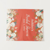 Koraal Vrijgezellenfeest Photo Booth Achtergrond C Wandkleed (Voorkant (horizontaal))