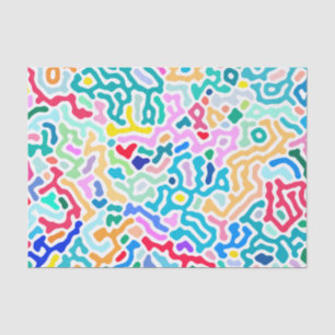 Koraal - vrolijk kleurrijk tissuepapier