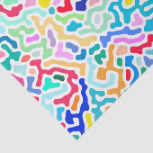 Koraal - vrolijk kleurrijk tissuepapier (Detail)