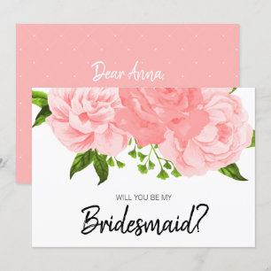 Koraal Waterverf Floral is mijn briefkaart