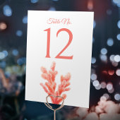 Koraal waterverf oranje kunst marine bruiloft kaart