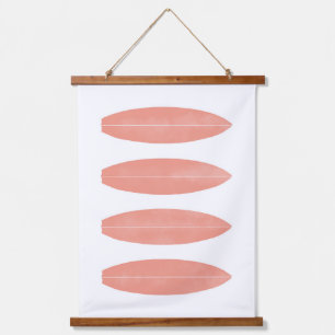 Koraal Waterverf Surfplanken strand Nursery Decor Hangend Wandkleed