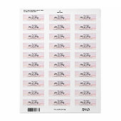 Koraal Waterverven Script De toekomst Mr en Mrs Etiket (Full Sheet)