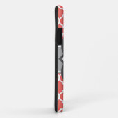 Koraal wit monogram Letter R Quatrefoil Case-Mate iPhone Case (Achterkant/rechts)