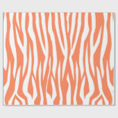 Koraal Zebra afdrukken Cadeaupapier (Vlak)