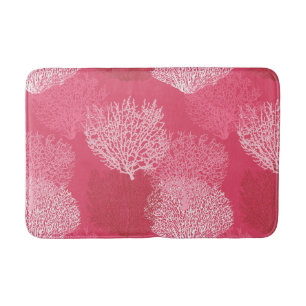 Koraalafdrukken voor ventilatoren, schaduwen van k badmat