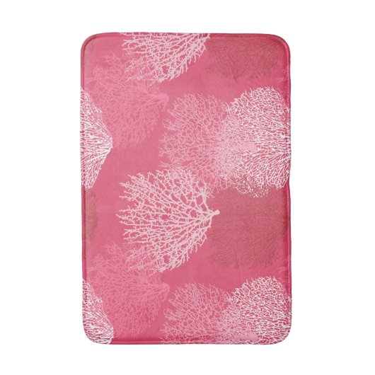 Koraalafdrukken voor ventilatoren, schaduwen van k badmat (Voorkant Verticaal)