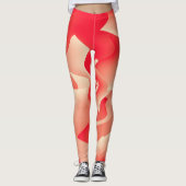 koraalbloem leggings (Voorkant)