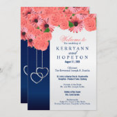 Koraalbloemen en Navy Blue - Programma (Voorkant / Achterkant)