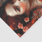 Koraalbloesem Droomontkoppeling Tissuepapier (Detail)