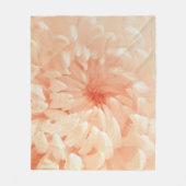 koraalchrysant fleece deken (Voorkant)
