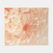koraalchrysant fleece deken (Voorkant (Horizontaal))
