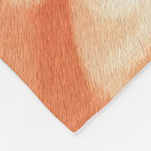 koraalchrysant fleece deken (Hoek)