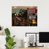 Koraalgerechtstrook op route 66 Poster (Thuiskantoor)