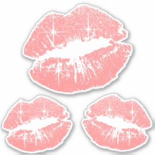 Koraalglitter Lips - Kus-Cut Sticker