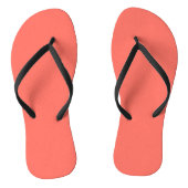 Koraalhexacode FF6F61 Teenslippers (Voetbed)
