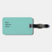 Koraalkoraal Bagagelabel (Achterkant horizontaal)